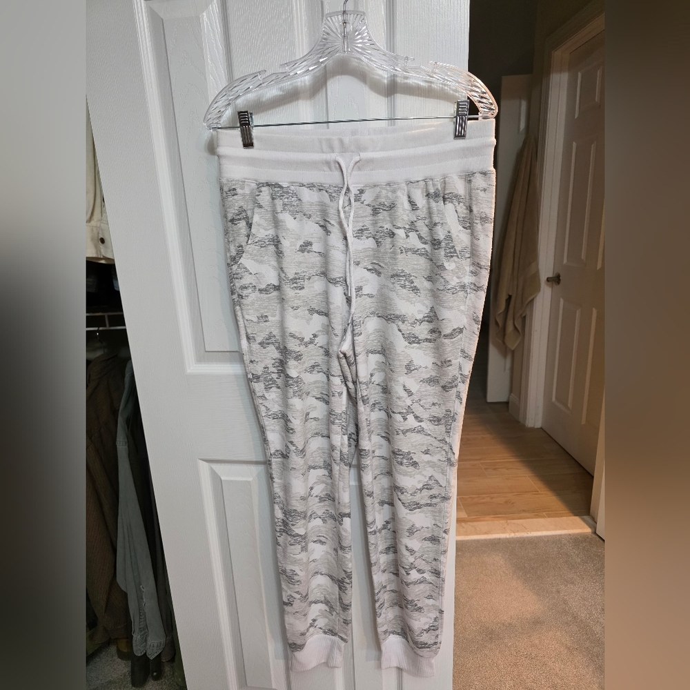 RBX White Ribbed Waistband Active Jogger